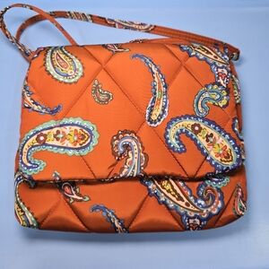 Vera Bradley Manor Paisley Small Flap Hipster NWT